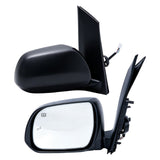 Side Mirror Pair with Heat and Blind Spot, Black, for 2018-2020 Toyota Sienna