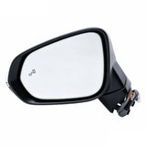 Side Mirror Pair with Power Fold and Blind Spot, White, for 2016-2022 Lexus RX350, RX450h