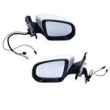 Side Mirror Pair with Power Fold, Heat and Blind Spot, White, for 2020-2026 Mercedes-Benz GLE