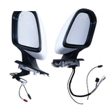 Side Mirror Pair with Power Fold, Heat and Blind Spot, White, for 2020-2026 Mercedes-Benz GLE