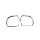 Side Mirror Rain Visor Chrome Pair for 2022-2024 Toyota Tundra
