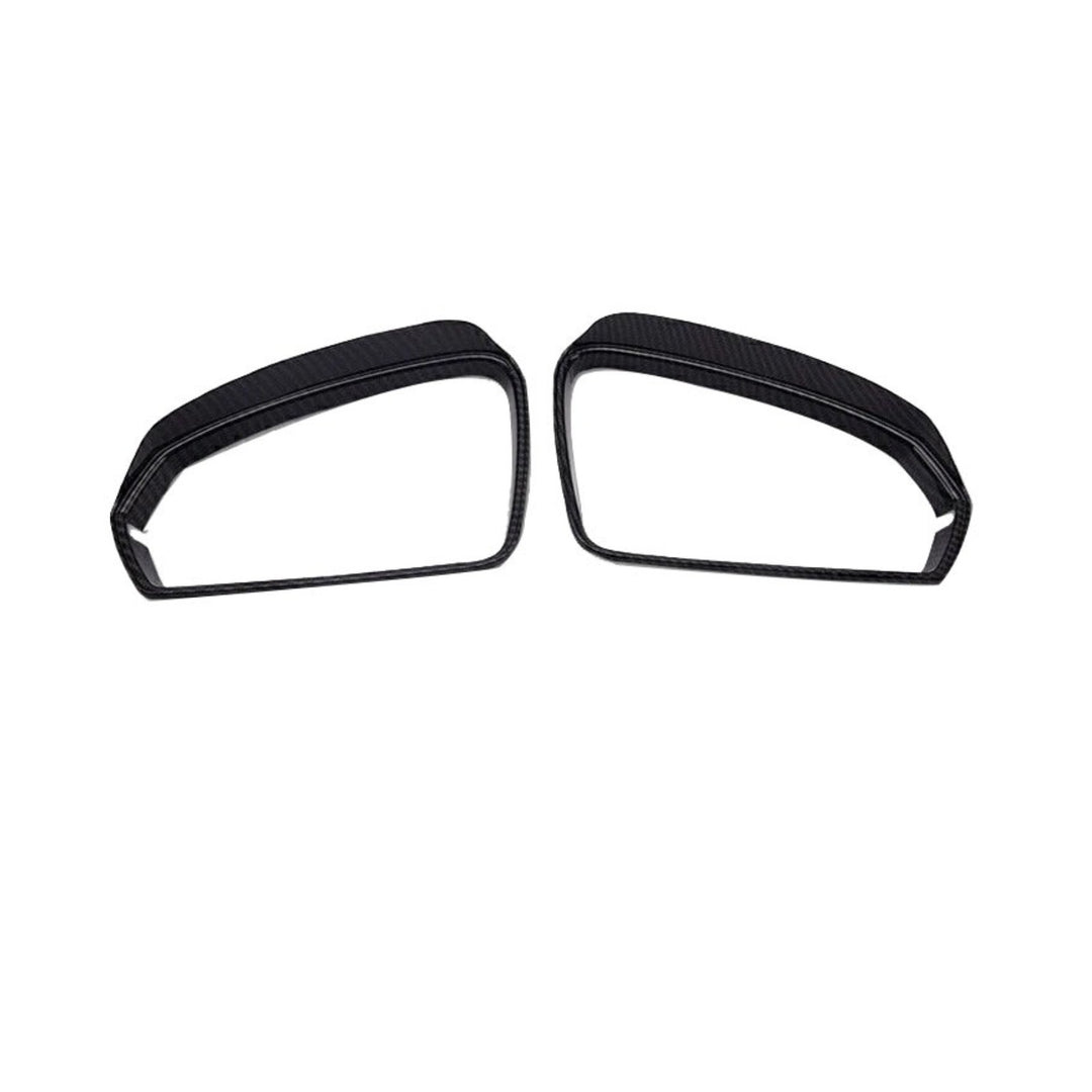 Side Mirror Rain Visor Pair Carbon Fiber Look for 2021-2024 Volkswagen Taos