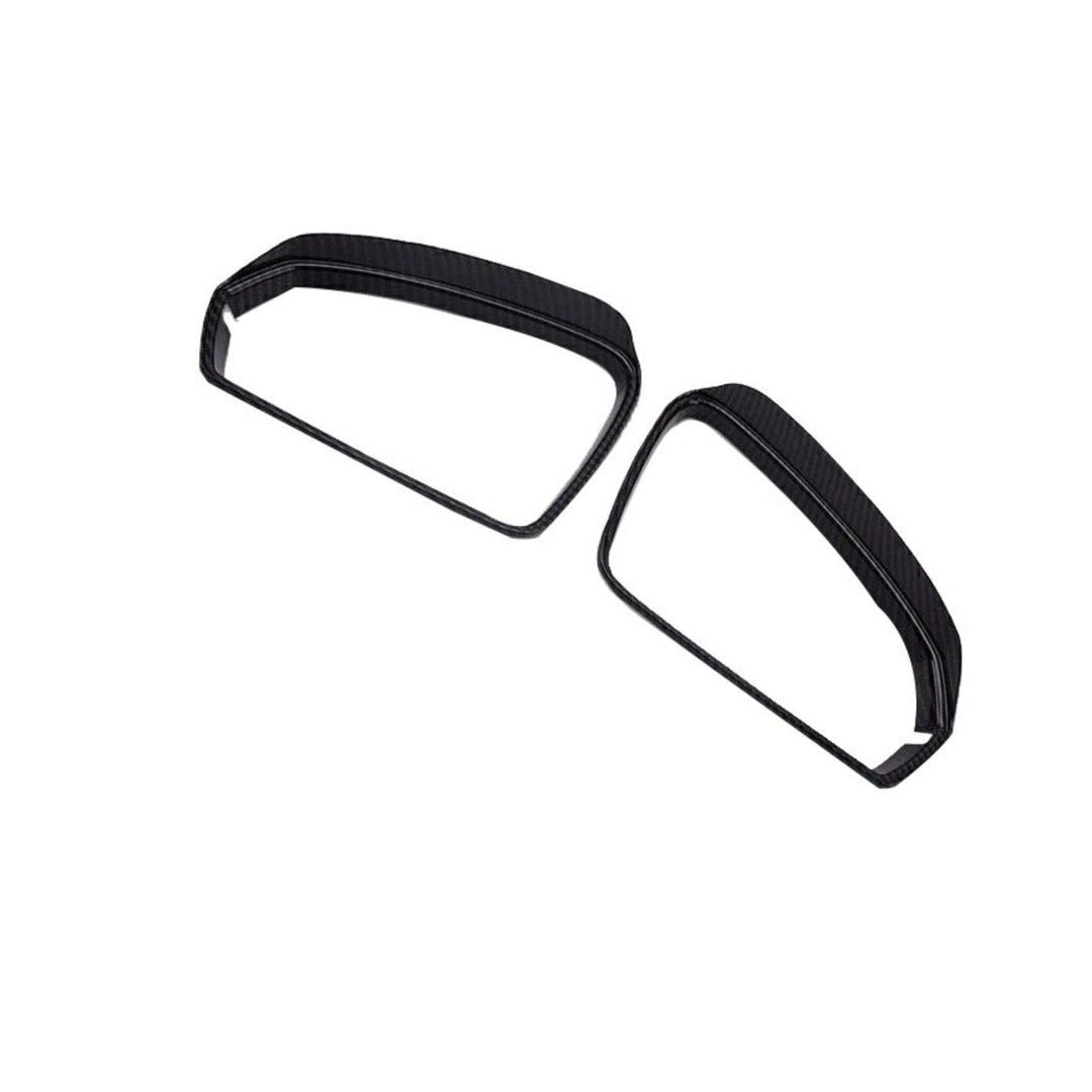 Side Mirror Rain Visor Pair Carbon Fiber Look for 2021-2024 Volkswagen Taos