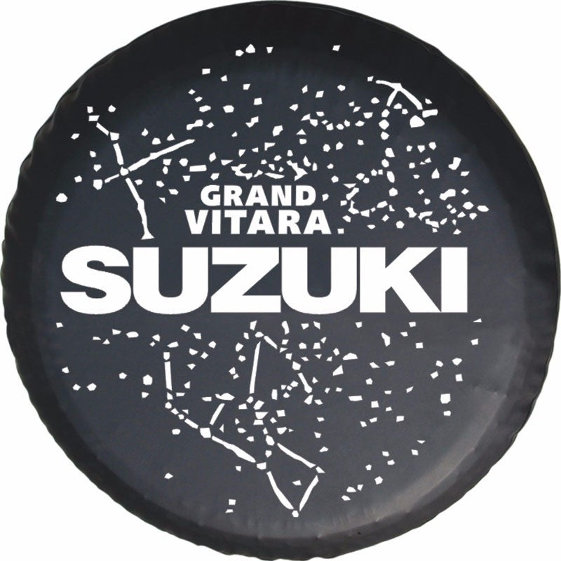 Suzuki Grand Vitara Spare Tire Cover – Constellation Design on white
