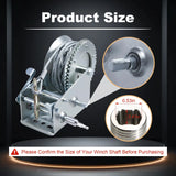 Stainless Steel Electric Drill Interface Converter for Hand Crank Winch – product image 2