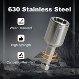 Stainless Steel Electric Drill Interface Converter for Hand Crank Winch – product image 4