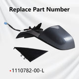 Stealth Gray Left Driver Side Mirror 1110782-00-L For Tesla Model 3 M3 2020-2025 – product image 5