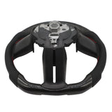 Steering Wheel Real Carbon Fiber For 2010-2014 Ford Mustang Flat Leather – product image 3