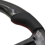 Steering Wheel Real Carbon Fiber For 2010-2014 Ford Mustang Flat Leather – product image 9