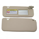 Sun Visor Pair, Beige, for 2011-2015 Hyundai Accent