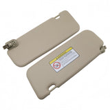 Sun Visor Pair, Beige, for 2011-2015 Hyundai Accent