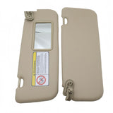 Sun Visor Pair, Beige, for 2011-2015 Hyundai Accent