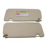 Sun Visor Pair, Beige, for 2011-2015 Hyundai Accent