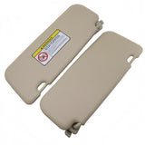 Sun Visor Pair, Beige, for 2011-2015 Hyundai Accent