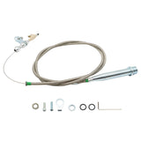 TH350 STAINLESS BRAIDED KICKDOWN CABLE SBC BBC TRANSMISSION DETENT FOR GM – product image 2