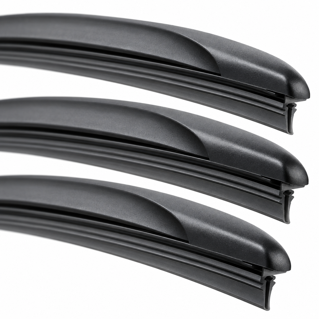 Front & Rear Windshield Wiper Blade Set for 2014-2024 Mitsubishi Mirage - clean high-resolution product image 4