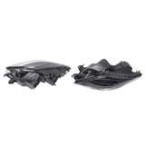 Halogen Headlight Assembly Pair for 2013-2015 Mazda CX-9, Black and Chrome