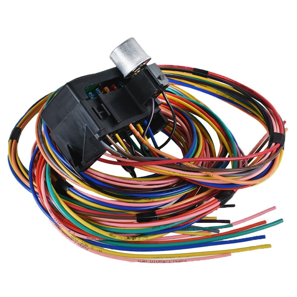 Universal 14 Circuit Wiring Harness for Hot Rods and Muscle Cars