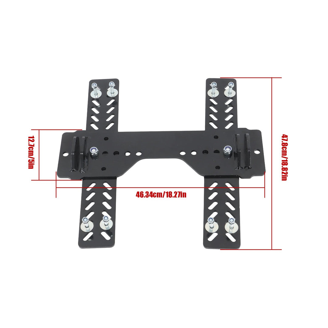 Universal ATV Snow Plow Mid Mount 105745, Black