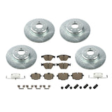 Front and Rear Drilled Brake Rotors and Pads for 2012-2018 BMW 640i F12 F13 Gran Coupe