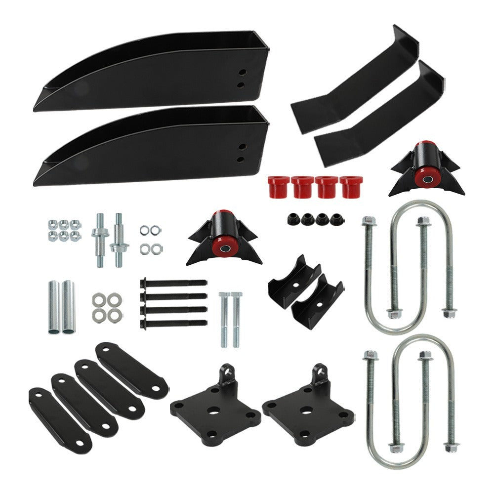 Rear Leaf Spring Relocation Pocket Kit with Axle Seats for 1955-1957 Chevrolet Bel Air 150 210