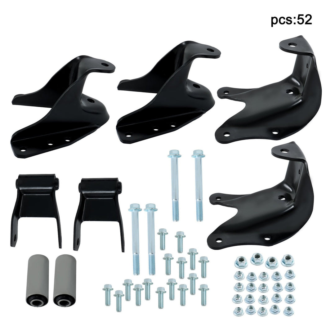 Rear Leaf Spring Front and Rear Hanger Brackets for 1983-1997 Ford F-350 722-013