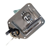 Stainless Steel Locking T-Handle Latch Pair for Trailer Doors and Truck Tool Boxes