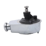 Chrome Pulley and Bracket Kit with Long Water Pump for Small Block Chevy