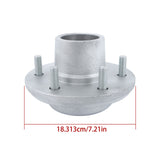 Galvanized Trailer Idler Hubs 6 on 5.5 in for 6000 lb Axles with #42 Spindle, Pair