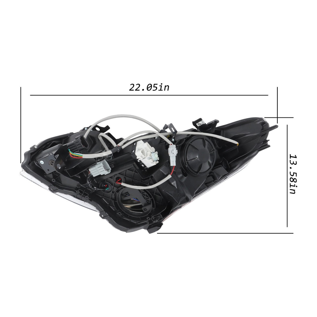 Right HID Headlight for 2010-2013 Infiniti G37 2011-2012 G25 and 2015 Q40 Sedan IN2503140