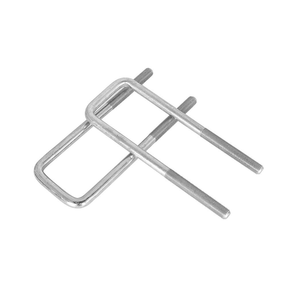Square U-Bolts for 1988-1998 Chevrolet GMC C1500 2.5 in Wide Leaf Springs, 8.75 in Long