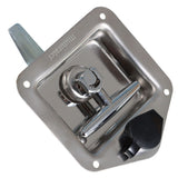 Stainless Steel Locking T-Handle Latch Pair for Trailer Doors and Truck Tool Boxes