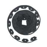 L-Shaped Landscape Edging Kit 40 ft with 50 Stakes, Black