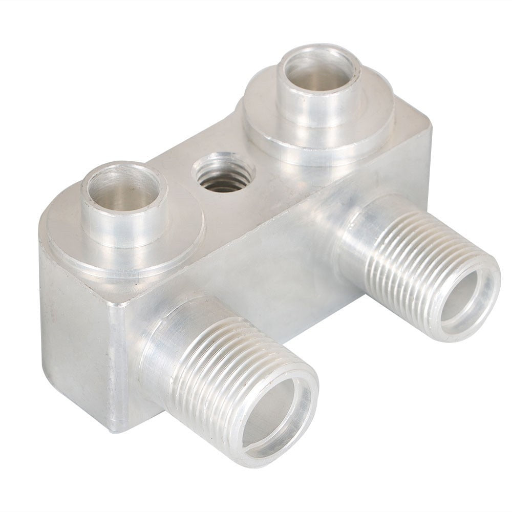 LS Swap Straight AC Compressor Adapter Fitting, CNC Machined