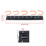 68 in Wall-Mounted Tool Organizer with 20 Hooks