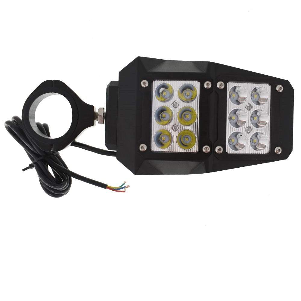 UTV Side Mirrors with LED Lights for 1.75-2 in Roll Cages, Pair
