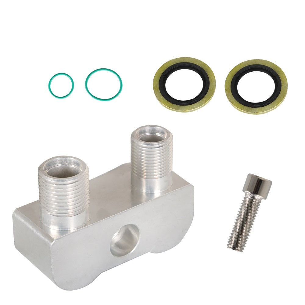 LS Swap Straight AC Compressor Adapter Fitting, CNC Machined