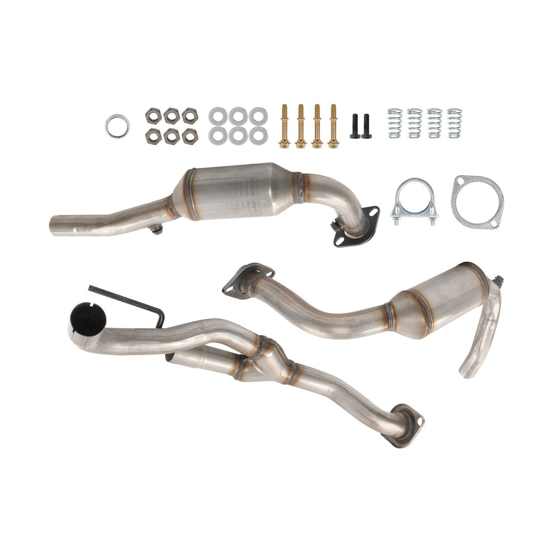 Left and Right Catalytic Converters for 2005-2007 Jeep Liberty 3.7L, Pair 52404
