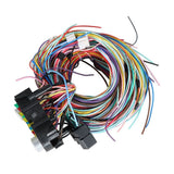 Universal 21 Circuit Wiring Harness for Hot Rods and Muscle Cars, Extra Long Wires