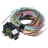 Universal 21 Circuit Wiring Harness for Hot Rods and Muscle Cars, Extra Long Wires