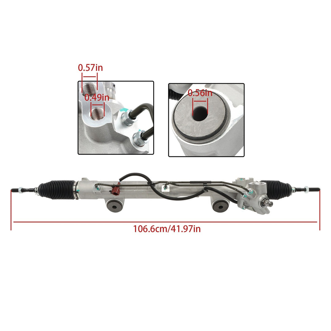 Front Rack and Pinion with Outer Tie Rods for 2007-2008 Infiniti G35 and 2009-2011 G37 RWD 26-3056
