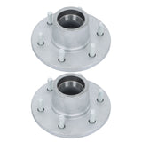 Galvanized Trailer Idler Hubs 6 on 5.5 in for 6000 lb Axles with #42 Spindle, Pair
