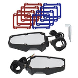 UTV Side Mirrors with LED Lights for 1.75-2 in Roll Cages, Pair