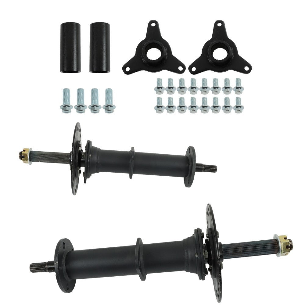 40 in Rear Axle Kit with 3-Stud Hubs for Electric Go-Karts