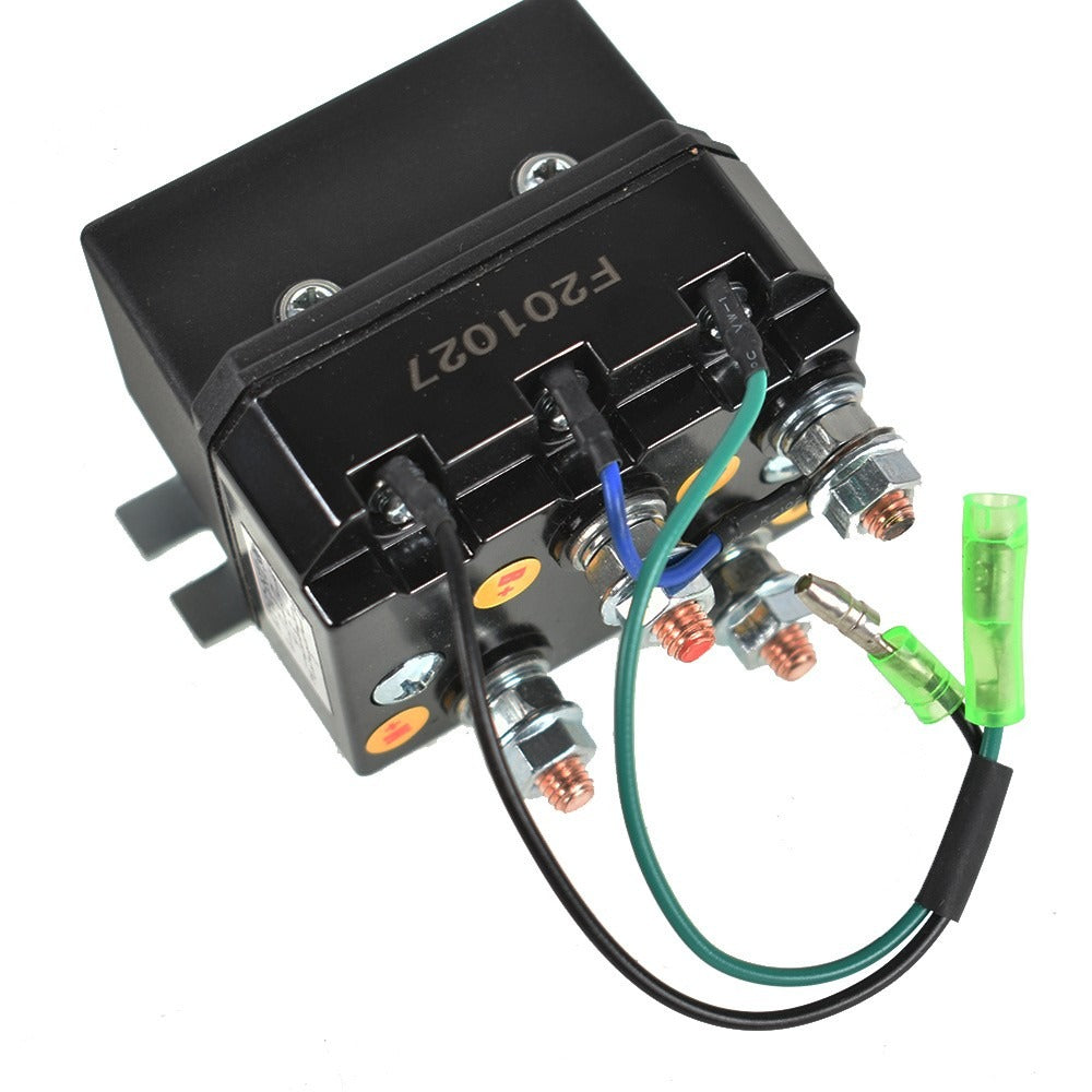 12V Winch Solenoid Contactor with Rocker Thumb Switch for ATV and UTV Winches