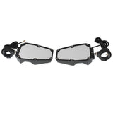UTV Side Mirrors with LED Lights for 1.75-2 in Roll Cages, Pair