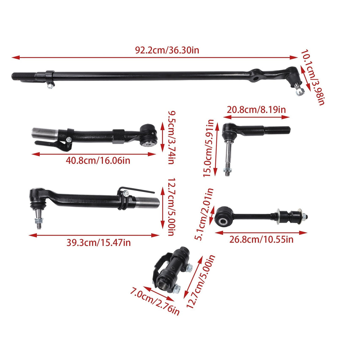 Front Ball Joint and Drag Link Kit for 2005-2007 Ford F-250 F-350 Super Duty