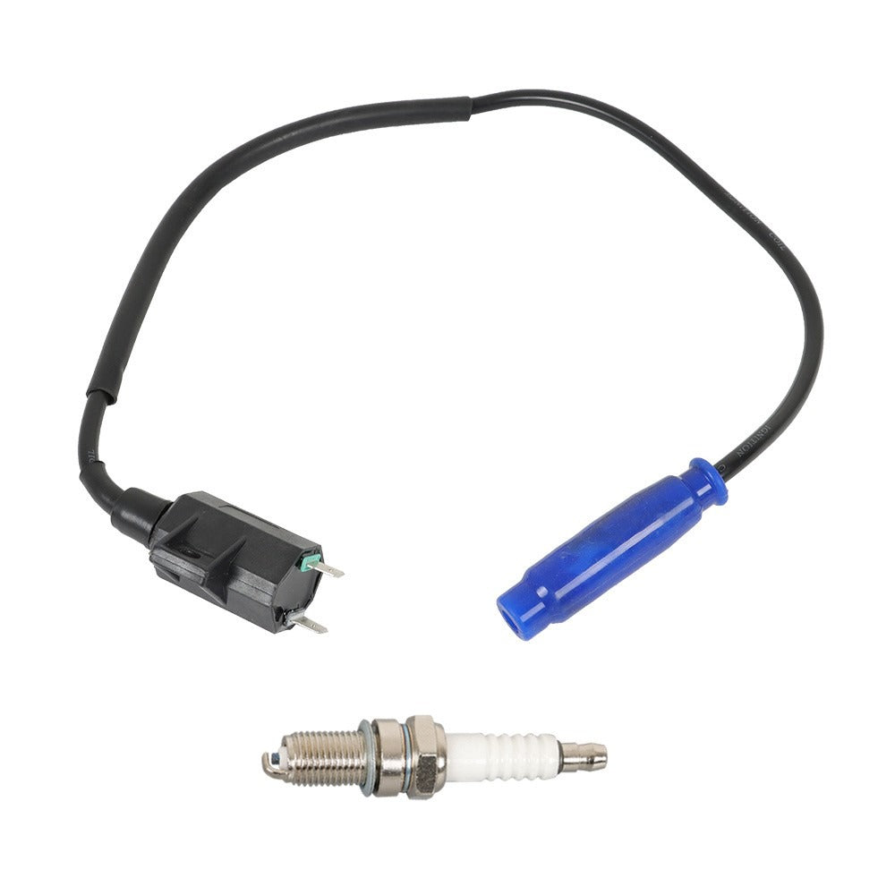 Ignition Coil with Spark Plug and Cap for 2005-2013 Kawasaki Brute Force 650 750 and Prairie 650 700 21121-0018