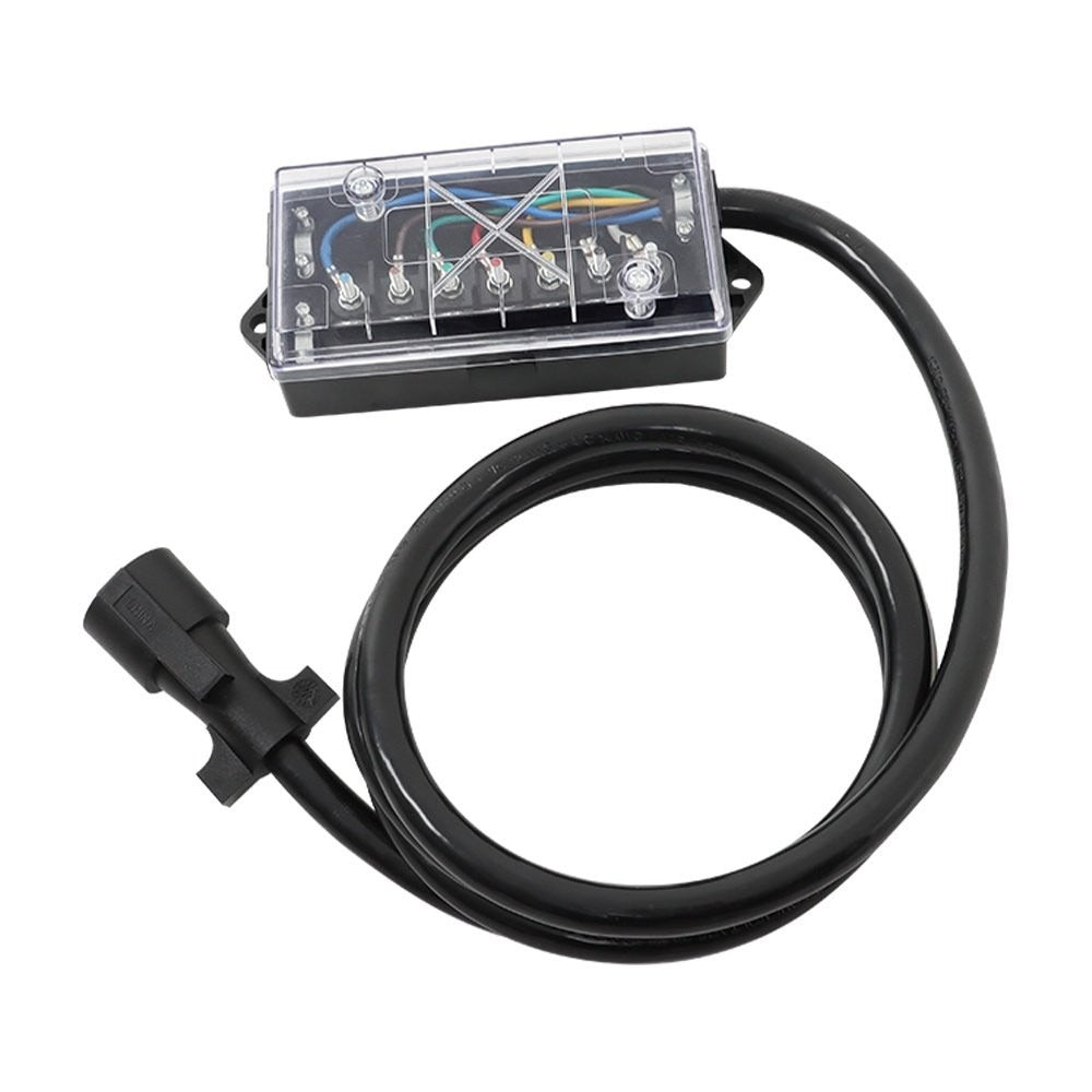 7-Way Trailer Cord with Junction Box, 8 ft