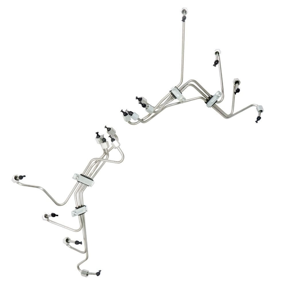 Fuel Injection Lines for 1983-1994 Ford F-150 F-250 F-350 IDI Diesel, Set of 8